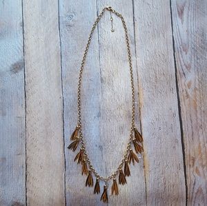 Baublebar long gold fringe necklace